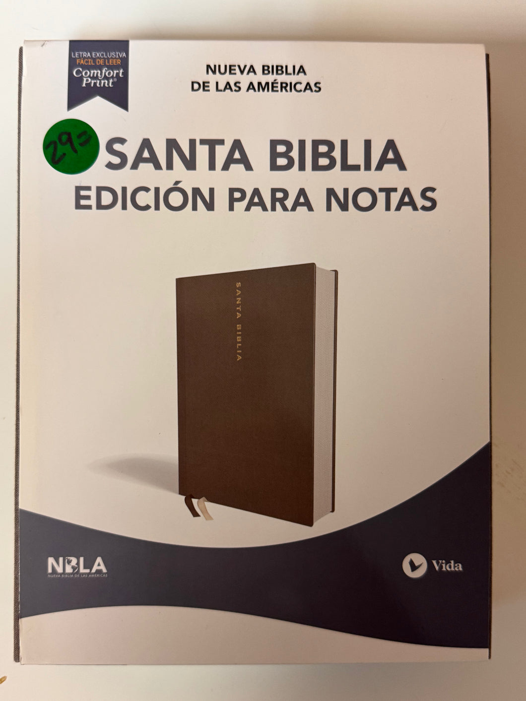 Usd 29.00 Santa Biblia Edicion para Notas NBLA
